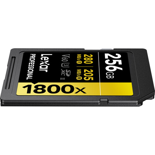 Lexar 256GB Professional 1800x UHS-II SD - 4